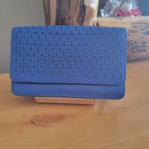 STUART WEITZMAN COBALT BLUE WALLET